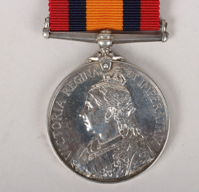 Queens South Africa Medal to the Royal Army Medical Corps, Killed in Action in 1917 During the Great War - 2