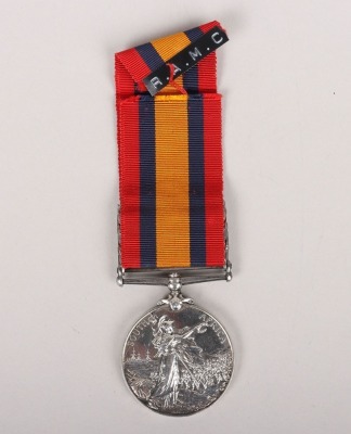 Queens South Africa Medal to Recipient in the Royal Army Medical Corps who also Served in the Imperial Light Horse - 3