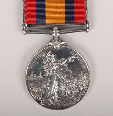 Queens South Africa Medal to Recipient in the Royal Army Medical Corps who also Served in the Imperial Light Horse - 4