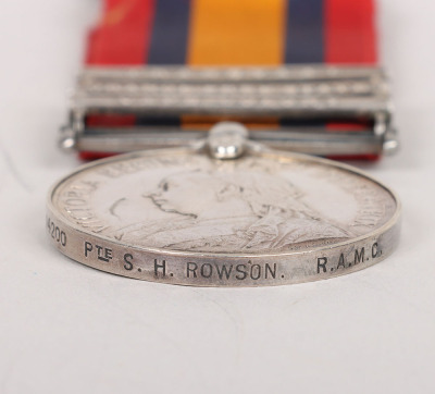 Queens South Africa Medal to Recipient in the Royal Army Medical Corps who also Served in the Imperial Light Horse - 7