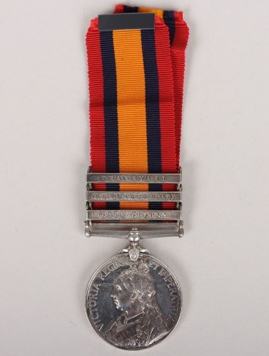 Queens South Africa Medal to a Recipient in the Royal Army Medical Corps