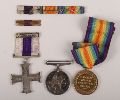 A Good March 1918 Military Cross Medal Group of 3 to an Officer in the Royal Field Artillery - 3