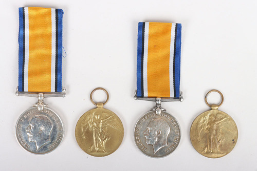 2x Pairs of WW1 Service Medals