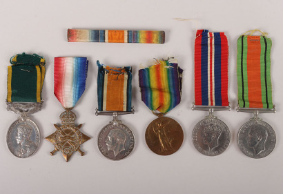 A Militia Long Service Medal Group of 6 Covering Service in Both World Wars