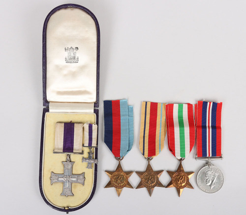 A Good WW2 1944 Italian Campaign Military Cross Medal Group of 4 to a Major in the 2nd Battalion 4th Prince of Wales’ Own Gurkha Rifles, Who was Later Killed in Action