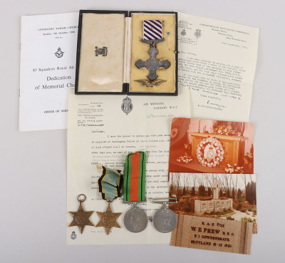 A WW2 Pathfinder Force Distinguished Flying Cross to a Recipient Who Was Killed in Action During a Bombing Raid on Konigsberg in August 1944