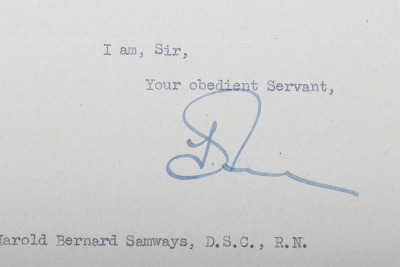 Superb Second World War Distinguished Service Cross and Second Award Bar Meal Group of Seven Attributed to Commander Harold Bernard Samways Whose First Award Was for Service on H.M.S. Onslow for Convoy J.W.51B in December 1942 in What Became Known as the - 14