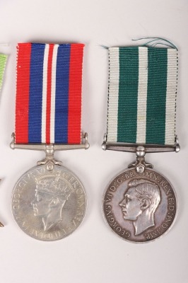 A good WW2 Royal Naval Reserve Medal Group of 4 to a Petty Officer Who was Taken Prisoner of War After his Ship, the Armed Merchant Cruiser H.M.S Voltaire Was Sunk by the German Raider Thor, - 3