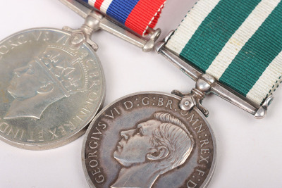 A good WW2 Royal Naval Reserve Medal Group of 4 to a Petty Officer Who was Taken Prisoner of War After his Ship, the Armed Merchant Cruiser H.M.S Voltaire Was Sunk by the German Raider Thor, - 7