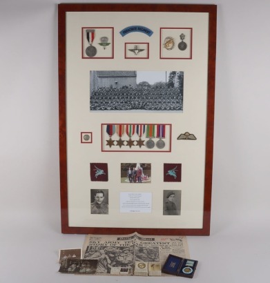 WW2 British Campaign Meals & Insignia Grouping of Battle of Arnhem Veteran Corporal Robert Priestley A Company 2nd Battalion Parachute Regiment