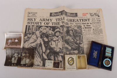 WW2 British Campaign Meals & Insignia Grouping of Battle of Arnhem Veteran Corporal Robert Priestley A Company 2nd Battalion Parachute Regiment - 14