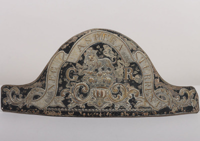 Rare Georgian Infantry Grenadier Fur Cap Plate 1770-85