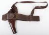 WW1 British Officers Sam Browne Belt, Cross-strap and Holster Belonging to Lt. Lionel Horton, 11th Battalion Royal Warwickshire Regiment - 2