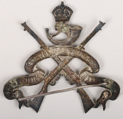 Cheltenham College Officers Training Corps, an ornate die-stamped silver coloured metal arm badge - 2