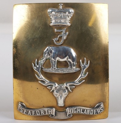 Seaforth Highlanders Officers Shoulder Belt Plate