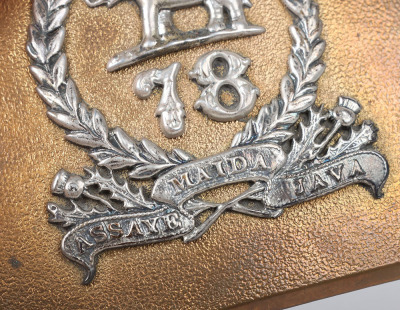 Scarce Victorian 78th (or The Ross-shire Buffs) Highlanders Officers Shoulder Belt Plate Pre-1859 - 3