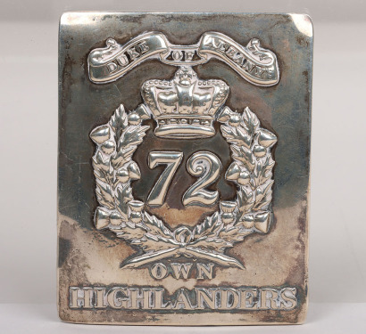 Victorian 72nd (Duke of Albany’s Own) Highlanders Officers Shoulder Belt Plate 1830-1855