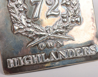 Victorian 72nd (Duke of Albany’s Own) Highlanders Officers Shoulder Belt Plate 1830-1855 - 6