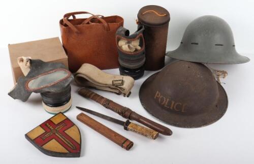 British WW2 Civil Defence Steel Helmet