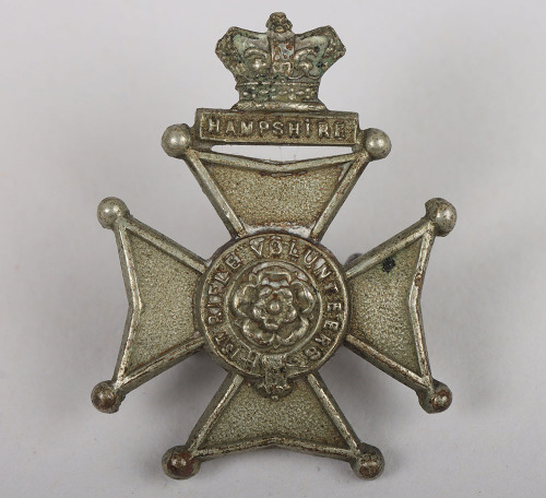 Victorian 1st Hampshire Rifle Volunteers Forage Cap Badge