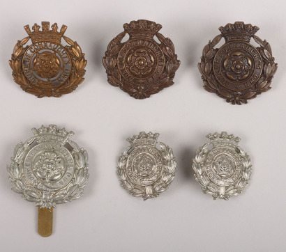 Grouping of 6th Duke of Connaughts Own Hampshire Regiment Badges