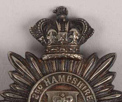 Victorian 2nd Hampshire Rifle Volunteers Cap Badge - 2