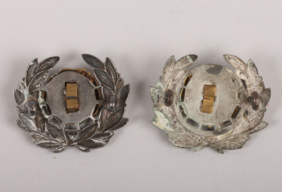 Victorian Volunteer Battalion Hampshire Regiment Officers Field Service Cap / Collar Badges - 2