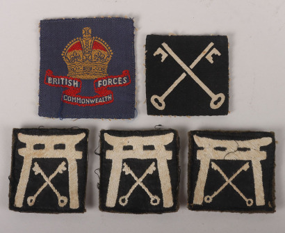 British 25th Independent Infantry Brigade Cloth Formation Signs