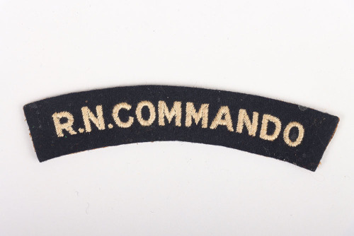 WW2 Royal Navy Commando Cloth Shoulder Title