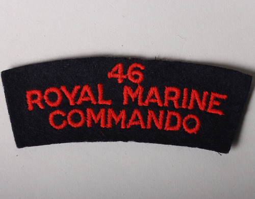 British 46 Royal Marine Commando Cloth Shoulder Title