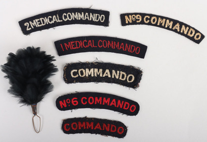 British Commando Cloth Shoulder Titles