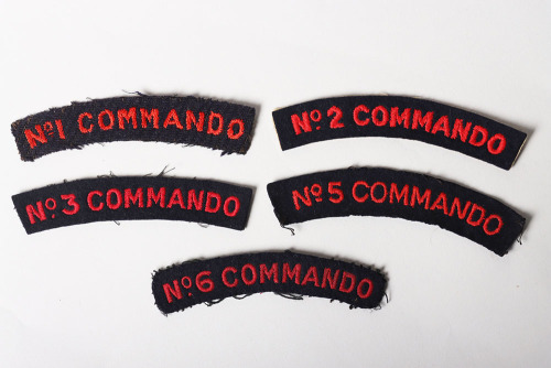 British Commando Cloth Shoulder Titles