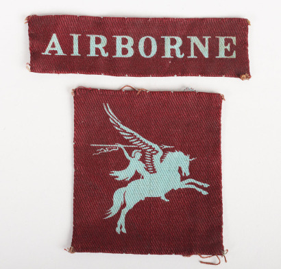 WW2 British Airborne Cloth Insignia Group