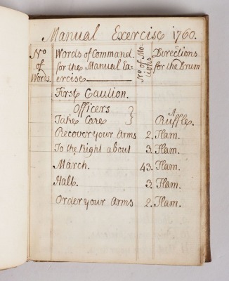 Book – 1760 Handwritten Manual on Platoon Exercise - 5