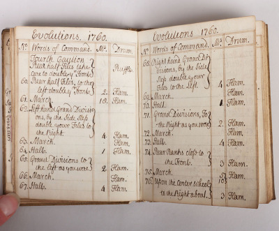 Book – 1760 Handwritten Manual on Platoon Exercise - 10