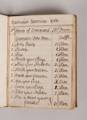 Book – 1760 Handwritten Manual on Platoon Exercise - 18