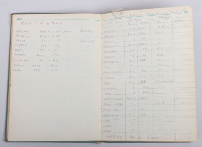 WW2 British YMCA Prisoner of War Log Book of Lieutenant D W Dupont Royal Artillery - 10