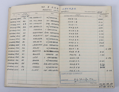 Royal Air Force Navigators Log Book of Navigator G Harrison RAF - 6