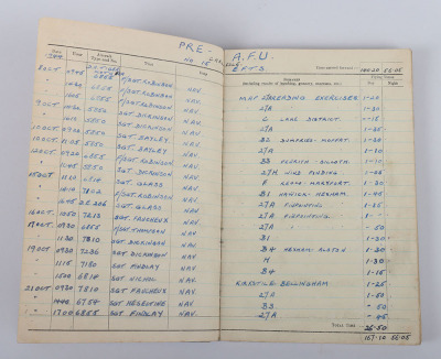 Royal Air Force Navigators Log Book of Navigator G Harrison RAF - 10