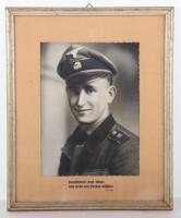 Waffen-SS Memorial Framed Photo to a Member of the 1st SS-Panzer Division SS-Leibstandarte Adolf Hitler