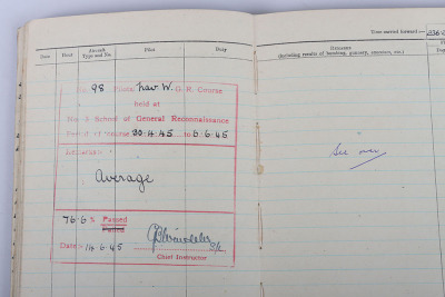 Royal Air Force Navigators Log Book of Navigator G Harrison RAF - 14