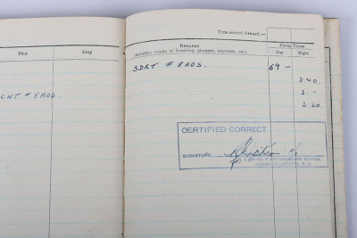 Royal Air Force Navigators Log Book of Navigator G Harrison RAF - 15