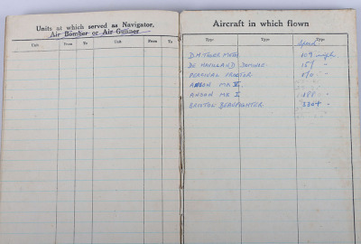 Royal Air Force Navigators Log Book of Navigator G Harrison RAF - 16