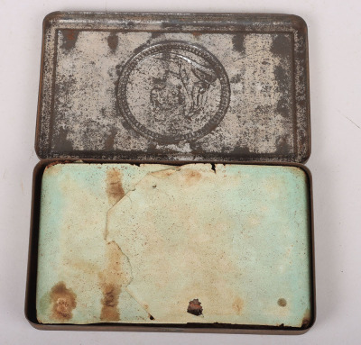 Boer War Queen Victoria Christmas Tin with Contents - 2