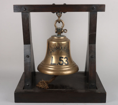 H M Submarine L.53 Brass Ships Bell - 6