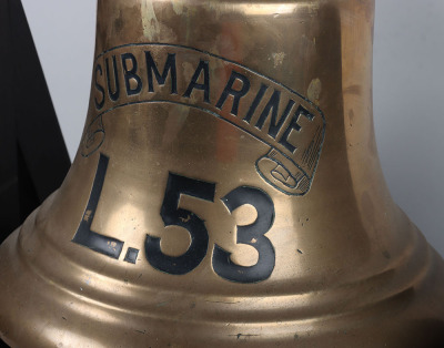 H M Submarine L.53 Brass Ships Bell - 9