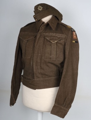 WW2 British Royal Army Service Corps 10th Corps Battle Dress Blouse