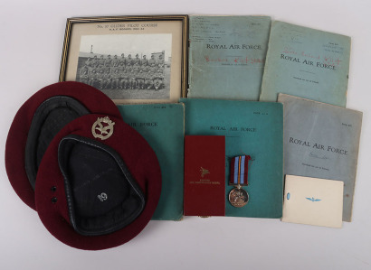 WW2 British Glider Pilots Airborne Beret & Paperwork Archive of Corporal J Jennings 2nd Battalion the Glider Pilot Regiment