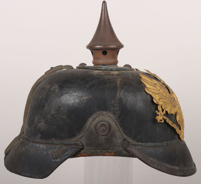 Imperial German Prussian Other Ranks Pickelhaube with Original Trench Cover - 5