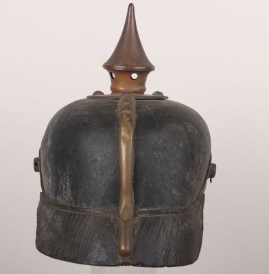 Imperial German Prussian Other Ranks Pickelhaube with Original Trench Cover - 6